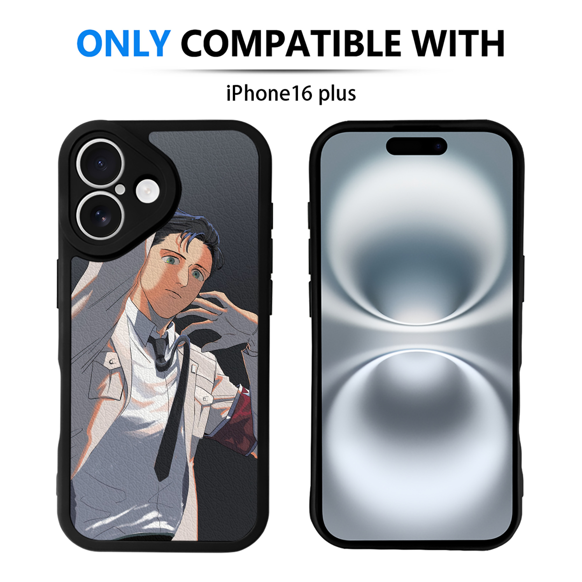 （画像用） 進撃の巨人 Attack on Titan 【iPhone 16シリーズ対応】シリコンスマホケース（レザー調） 材質：シリコン